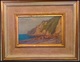 EDWARD WILLIAM CHARLTON (1859 - 1935) Oil On Board - Title: A LANDSLIDE - DEVON - Olii