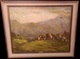 MARGARET THEYRE (1897 - 1977) OIL ON CANVAS - TITLE: MOUNTAINOUS LANDSCAPE - 50CM X 40CM - SIGNED - Oleo