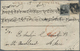 Aden: 1858 Cover From Bombay To ADEN Per Steamer "Auckland", Franked By 1855 4a. Black On Bluish Pap - Yémen