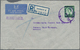 Bahrain: 1957/1935: Registered Airmail Cover Used From Bahrain To Germany In 1957, Franked By QEII. - Bahrain (1965-...)