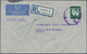 Bahrain: 1957/1935: Registered Airmail Cover Used From Bahrain To Germany In 1957, Franked By QEII. - Bahrein (1965-...)
