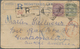 Birma / Burma / Myanmar: 1894, Indian Registered Stationery Envelope Uprated With 1 And 4 Annas QV W - Myanmar (Burma 1948-...)