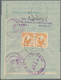 Birma / Burma / Myanmar: 1950/54 5 Unused And Commercially Used Aerograms Flying Hintha 6 Annas Turq - Myanmar (Burma 1948-...)