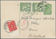 Ceylon / Sri Lanka: 1944/1953, Two Insufficiently Franked Postal Stationery Cards 3c. Green Used Fro - Sri Lanka (Ceylon) (1948-...)