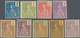 Französisch-Indochina: 1904, 1 Fr, Type Grasset, Series Of 9 Different Imperforated Colour Proofs, A - Cartas & Documentos