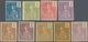 Französisch-Indochina: 1904, 1 Fr, Type Grasset, Series Of 9 Different Imperforated Colour Proofs, A - Brieven En Documenten