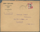 Französisch-Indochina: 1924. Envelope (faults) Headed 'Comptoir Franco-Laotian/Vientiane/Laos' Addre - Covers & Documents