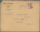 Französisch-Indochina: 1924. Envelope (faults) Headed 'Comptoir Franco-Laotian/Vientiane/Laos' Addre - Brieven En Documenten