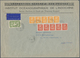 Französisch-Indochina: 1940, 4 C Yellow And 6 C Red, Each As Vertical Strip Of 5, Together With 1 P - Cartas & Documentos