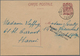 Französisch-Indochina: 1941. French Indo-China Pasta Stationery Card '8 Cents' Purple Cancelled By H - Briefe U. Dokumente