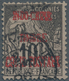 Französisch-Indochina - Paketmarken: 1891, "Colonies" 10c. Black On Lilac, Surcharged By Carmine Han - Impuestos