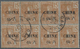 Französisch-Indochina - Postämter In Südchina: 1904, 6 C./15 Cts., A Block Of 8 (4x2) Canc. "CANTON - Andere & Zonder Classificatie