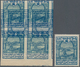 Georgien: 1920, Postage Stamps 1000 R In Imperforated Block Of Four With Inverted Stamp Imprint (pri - Georgia
