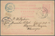 Holyland: 1890, “JERUS OCT/1890” Cds. (Coles Walker No.3) On Postal Stationery Card 20 Para Rose, Vi - Palestine