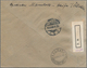 Holyland: 1908, Russian P.O. Levant : Registered Cover From Haifa Bearing 24 Piaster Rate, Each Stam - Palestine