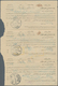 Holyland: 1917, 3 Zusammenhängende Postscheine, Jeweils Frankiert Mit 2 Verschiedenen Türkischen Mar - Palestina