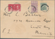 Hongkong: 1938, Postal Fiscal 5 C. With KGV 5 C. Violet Top Margin Copy And Wedding Comm. 15 C. Tied - Andere & Zonder Classificatie