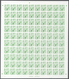 Hongkong - Portomarken: 1987, 10c.-$10, Complete Set Of Six Values In IMPERFORATE Sheets Of 100 Stam - Strafport