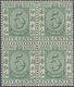 Hongkong - Stempelmarken: 1938, Stamp Duty 5c. Green Block Of Four With Upper Stamps Mint Hinged And - Postal Fiscal Stamps