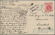 Hongkong - Britische Post In China: SHANGHAI 1909, 4c. Carmine-red On Ppc "NANGKING ROAD, SHANGHAI" - Covers & Documents