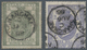 Hongkong - Treaty Ports: Shanghai, 1874, Postally Used Fiscals, $2 Olive Green And $3 Violet Ea. Cle - Andere & Zonder Classificatie