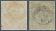 Hongkong - Treaty Ports: Shanghai, 1874, Postally Used Fiscals, $2 Olive Green And $3 Violet Ea. Cle - Andere & Zonder Classificatie