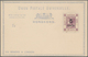 Hongkong - Ganzsachen: 1879, 3 C./10 C. On Pale Red Imprinted Form And 5 C./18 C. On Blue Imprinted - Postwaardestukken