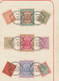 Indien: 1903 CORONATION DURBAR: Two Sheetlets Bearing 22 Stamps (from East India 6a. To KEVII. 1a. I - 1852 Provincie Sind