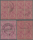 Indien: 1926-33, Eight Vertical Tête-bêche Pairs Of KGV. 2a. Purple, As Block Of Eight And Two Block - 1852 Provincie Sind