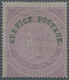 Indien - Dienstmarken: 1866 ½a. Mauve/lilac, Mounted Mint With Few Hinge Marks On Large Part Origina - Official Stamps