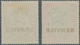 Indien - Dienstmarken: 1912-23 KGV. 10r. And 15r., Wmk Single Star, EXPERIMENTAL PRINTING With SHINY - Dienstzegels