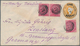 Indien - Ganzsachen: 1901-02: Two Postal Stationery Envelopes 1a. On 2a6p. Orange Used To Germany, W - Unclassified