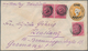 Indien - Ganzsachen: 1901-02: Two Postal Stationery Envelopes 1a. On 2a6p. Orange Used To Germany, W - Zonder Classificatie
