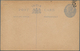 Indien - Ganzsachen: 1921 Two Postal Stationery Cards KGV. "1/2" On ¼a. Grey Showing Important Varie - Zonder Classificatie