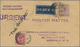 Indien - Flugpost: 1927, Two Early Flight Covers: 1) Printed Matter Flown From BOMBAY "3 11 27" To L - Airmail