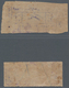 Indien - Feudalstaaten: CHARKHARI 1921: The Two Handstamped Stamps 1a. Violet, One Imperf On Wove Pa - Andere & Zonder Classificatie