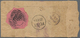 Indien - Feudalstaaten: INDORE 1889: ½a. Black On Pink Used On Back Of Native Indore Cover, Cancelle - Altri & Non Classificati