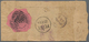 Indien - Feudalstaaten: INDORE 1889: ½a. Black On Pink Used On Back Of Native Indore Cover, Cancelle - Andere & Zonder Classificatie