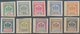 Indien - Feudalstaaten: TIHRI GARHWAR 1898/1924, ESSAYS, Prepared But Not Issued, 1a.-100r., Set Of - Other & Unclassified