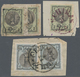 Iran: 1876 'Nasser-eddin Shah Qajar' Issue: Group Of 13½ Stamps (1s.(6), 2s.(4½), 10s.(3)) Plus Two - Iran