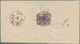 Iran: 1876, Three Covers With 5 Ch. Rose And Black Single Frankings, Clear Cancellations Of SCHIRAS, - Iran