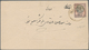 Iran: 1876, 5 Ch. Black Green Rose Two Postal Stationery Envelopes (crease) Tied By "MIANDJ" & "TEHE - Iran