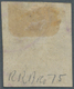 Iran: 1878, 5 Kr. Grey Lilac (unrecorded Color), Full To Wide Margins On All Sides, Plate Flaw At Le - Iran