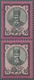 Iran: 1879, 10 Ch. Violet Black Vertical Pair, Few Perfs Apart, Mint Never Hinged, Very Fine - Iran