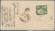 Iran: 1882 Mitra Issue 25c. Green & Dark Green, Perf 13, Used On Back Of Domestic Cover From Ispahan - Iran