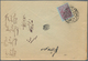 Iran: 1894/1909 (ca.), Two Covers: 5ch. Blue On Cover From Behbehan To Boushir; 6ch. Rose On Blue On - Iran