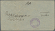 Iran: 1916, Strip Of Three 3 Ch. On Cover, Each Overprinted "MILLAT KASEROUN 1335" And Tied By Light - Iran