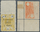 Iran: 1919-25, Two Overprinted Stamps Showing Varieties, Missing "1" And Off-set, Fine Pair For The - Iran