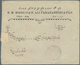 Iran: 1924, 6 Shahi Sepia Single On Cover Tied By "TAURIS" Cds., Violet Censor Mark "NASER AL TOJAR" - Iran