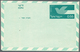 Israel: 1970 (ca.), AEROGRAMMES: Two Unused Aerogrammes 0.55pr. Green Incl. One With PARTLY MISSING - Covers & Documents